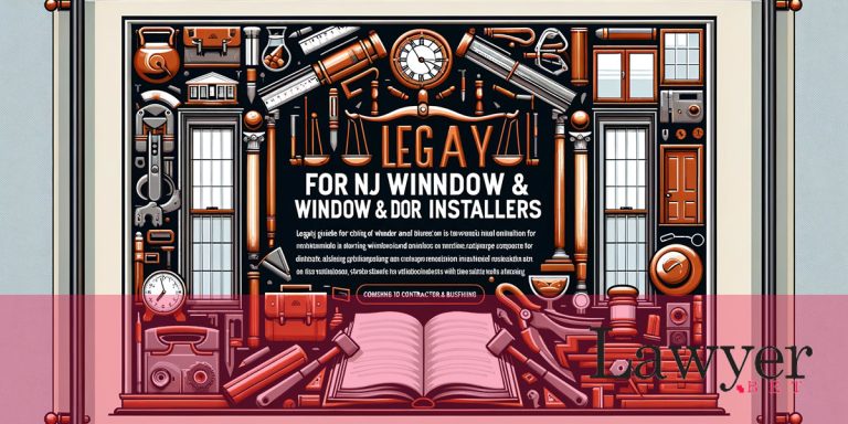 Read more about the article Enhance Your Window and Door Installation Business with Legal Guidance in NJ